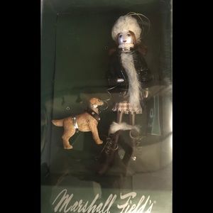 Marshall Fields Shopping Doll with dog (ornament)